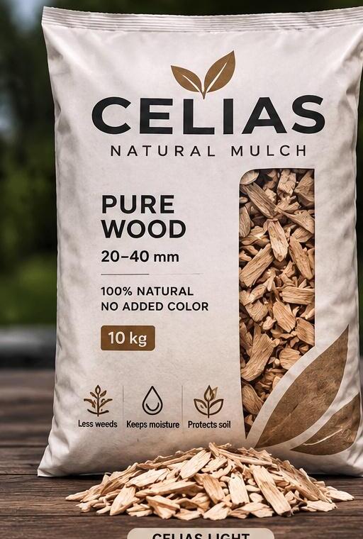 Celias Light - svijetli prirodni drvni malč